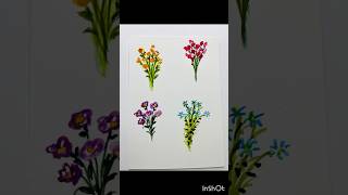 easy watercolor flowers beginners diy art handmade watercolorpainting drawing beginners easy [upl. by Oiceladni]