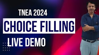 TNEA 2024  CHOICE FILLING LIVE DEMO [upl. by Sonaj808]