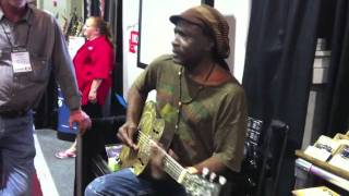 Summer NAMM 2011 James Trussart リゾネーター・ギター [upl. by Enecnarf]