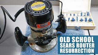 Resurrect My Grandfathers Old Router  Sears Router Repair [upl. by Atteuqaj256]