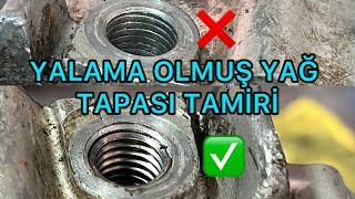 HELİCOİL NASIL YAPILIR YALAMA OLMUŞ SIYIRMIŞ CİVATAYAĞ TAPASI TAMİRİ HOW TO INSTALL A HELICOIL [upl. by Centonze]