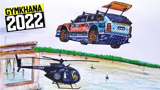 HOONIGAN Gymkhana 2022 Travis Pastrana Goes Berserak in Florida in a 862HP DRAWING GYMKHANA [upl. by Oilime818]