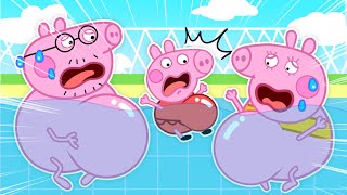 Peppa Pig Pregnant stole underwear a pool  Peppa Pig Funny Animation [upl. by Karol]