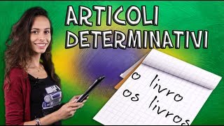 Corso di portoghese brasiliano con Carolina lezione 3 Unità 1  Articoli Determinativi [upl. by Osgood]