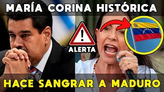 MARÍA CORINA MACHADO HACE SANGRAR A MADURO con HISTÓRICO DISCURSO y dice que quotNo hay vuelta atrásquot [upl. by Levinson85]