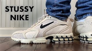 Stussy Nike Spiridon Cage 2 Fossil Review and On Feet [upl. by Kazue818]