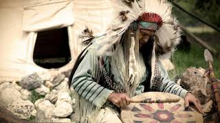 Native American flute and drums music  10 minute Meditation [upl. by Assirrak]