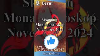 Skorpion BERUF 👷‍♀️ Horoskop November 2024 [upl. by Barlow]