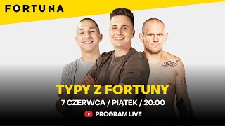 TYPY Z FORTUNY Lizak i Wampir obstawiają CLOUT MMA 5  PROWADZĄCY Hubert Mściwujewski [upl. by Latashia]