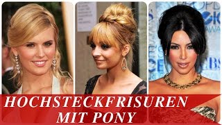 Hochsteckfrisuren mit pony [upl. by Lampert]