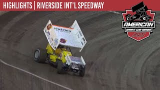 ASCS  American Sprint Car National Series  Riverside Intl Speedway  October 18 2024  HIGHLIGHTS [upl. by Dinnie237]