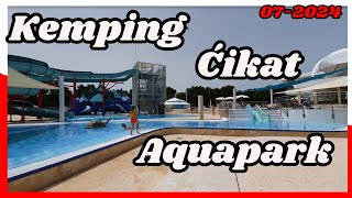 Chorwacja wyspa Cres Aquapark Ćikat Baseny na kempingu 072024 077 [upl. by Hull]