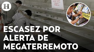 ¿Qué pasó con el megaterremoto en Japón Alerta provoca compras de pánico y escasez de arroz [upl. by Gnov]