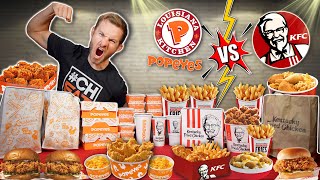 CLASH OF THE CALORIES KFC VS POPEYES [upl. by Audly]