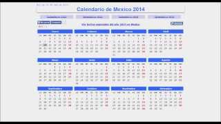 Calendario de México 2014 [upl. by Seldon533]