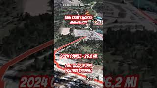 Run Crazy Horse Marathon 2024 fly over the marathon course [upl. by Anitsuga]