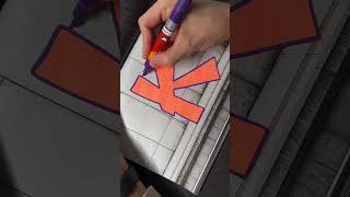 Graffiti Tutorial graffiti art shorts [upl. by Alaikim]