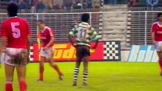 Benfica  0 x Sporting  3 de 19871988  Supertaça 1º jogo [upl. by Lierbag]