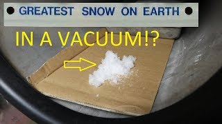 Snow In A Vacuum Chamber [upl. by Plumbo]