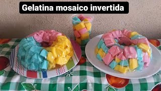 ¿Como Hacer Gelatina de Mosaico Invertida Marisol Mtz 💜 [upl. by Leahpar]