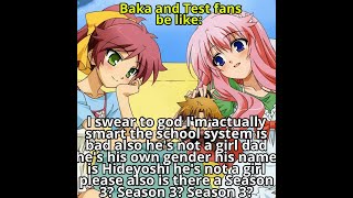 Baka and Test Fans Slander Meme [upl. by Ediva]