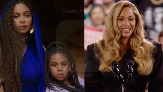 Beyonce SelfReferences Songs In Kamala Speech [upl. by Noach]