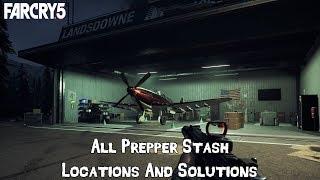 FAR CRY 5  All Prepper Stash Locations amp Solutions Easy Money amp Perk Points [upl. by Nyloj]