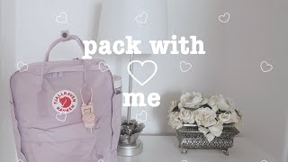 Pack with me for a flight using ONLY a backpack 💜 [upl. by Kauppi681]