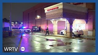 Suspect shot after reportedly striking IMPD officer with car outside Indianapolis CVS [upl. by Woodie145]