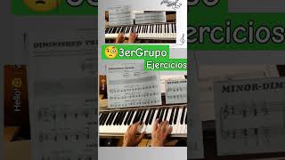 🎹disminuidos cejercicios piano pianotutorial clasesdepiano leccionesdepiano [upl. by Eisak178]