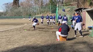 東北工業大学野球部試合前のルーティン② [upl. by Ahsiaa]