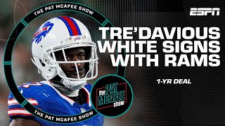 TreDavious White can impact the LA Rams struggling secondary if hes healthy  The Pat McAfee Show [upl. by Enair]