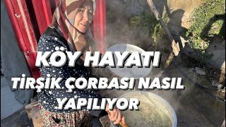 TİRŞİK ÇORBASI NASIL YAPILIYOR YAPIM AŞAMASI [upl. by Goldy169]