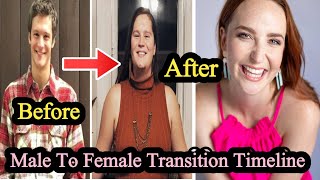 Male To Female Transition Timeline  Before And After Boy To Girl Transformation  Trans Studio [upl. by Malinowski]