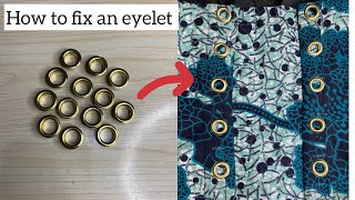 How to fix an eyelet to your corset dress beginner friendly tutorial [upl. by Celtic]