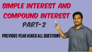 simple interest and compound interest for SSC  all previous year asked question part2 [upl. by Trici]