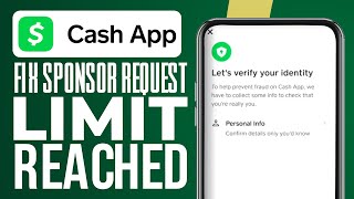 How To Fix Sponsor Request Limit Reached On Cash App 2024 [upl. by Valeria463]