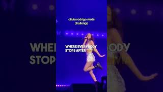 Olivia Rodrigo tries out a stop challenge during her concert 🤚😳🚫 [upl. by Riffle]