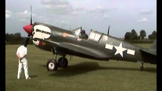 Curtiss P40 Kittyhawk start up [upl. by Natividad]