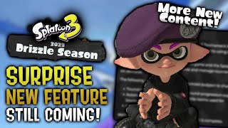 Surprise NEW Drizzle Season Feature STILL Coming  Splatoon 3 [upl. by Erbma]