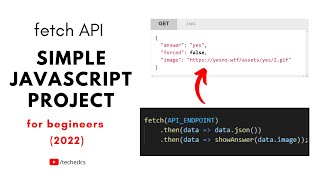 JavaScript Fetch API  Simple Project for Beginners In 9 Minutes [upl. by Dudden]