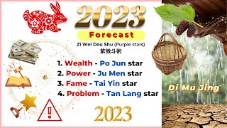 2023 Forecast by Di Mu Jing poetry and Zi Wei Dou Shu stars [upl. by Ticknor438]