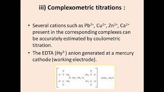 APPLICATIONS OF COULOMETRIC TITRATIONS [upl. by Teodoor]