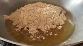 Basin ka halwa homemade yummy recipe sunday tea time [upl. by Tamqrah293]