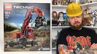 DŹWIG Z CHWYTAKIEM 🪝 LEGO TECHNIC 42144 RECENZJA [upl. by Dickey]