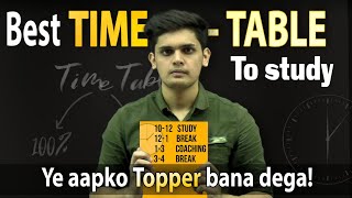 Best Time Table for Students🔥 Secret of every Topper🤯 15 day challenge [upl. by Solim]