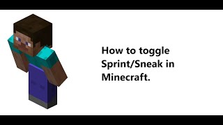 How to toggle sneak in Minecraft This method can be used for sprint too [upl. by Leta]