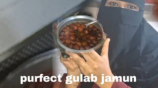 purfect gulab jamun recipe 😋 how to make gulab jamun recipe [upl. by Yracaz]