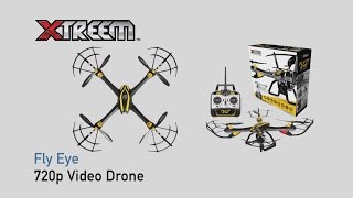 Xtreem Fly Eye Video Drone 720p HD  Unboxing and SetupAssemblage [upl. by Orfurd356]