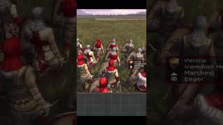 Medieval II Total War 1vs1 Dismounted Christian Guard vs Venetian Heavy Infantry [upl. by Greff]